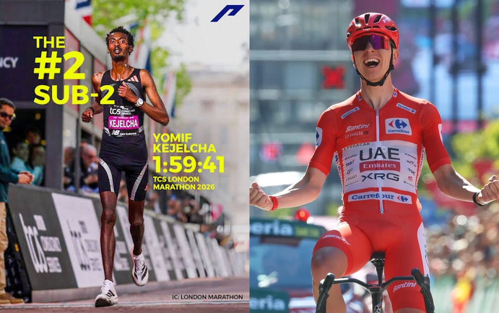 Yomif Kejelcha sur le marathon de Londres et Tadej Pogacar victorieux sur la route