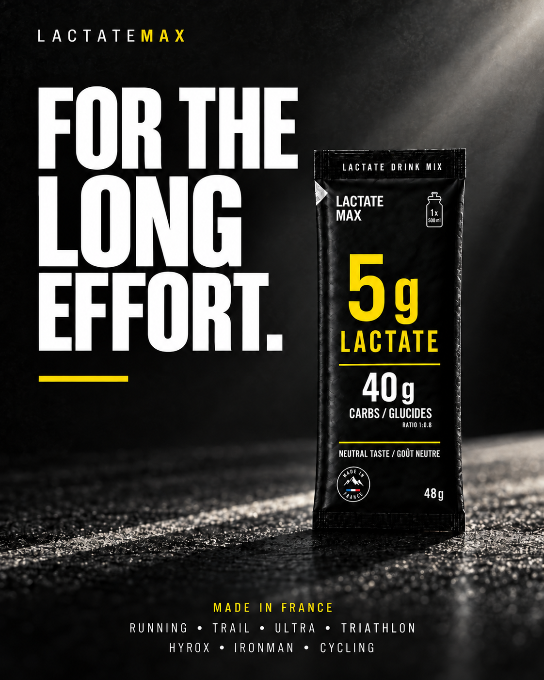 Sachet Lactate Max sur fond clair
